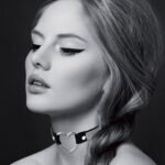 Collier ras de cou Fetish cœur et strass