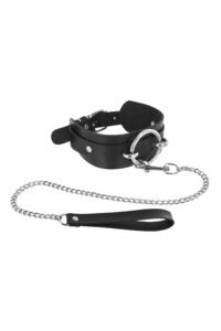Collier d’appartenance BDSM avec laisse