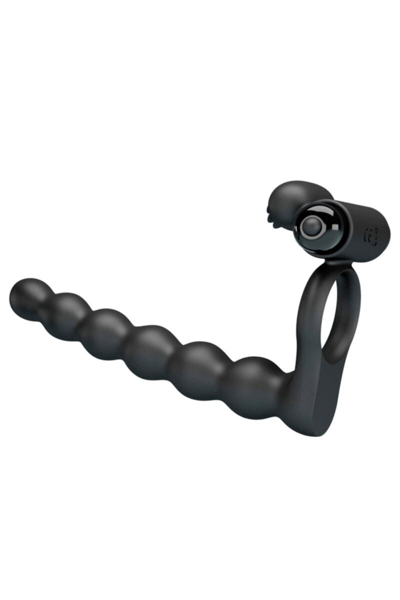 Hercules Penis Sheath – Cockring avec chapelet anal et stimulateur clitoris