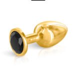 Angel Gold Black taille M – Plug anal doré bijou noir