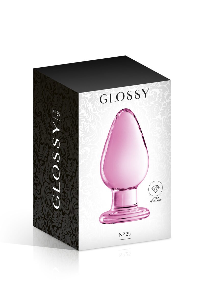 Glass Plug 25 Pink – Plug anal en verre ros