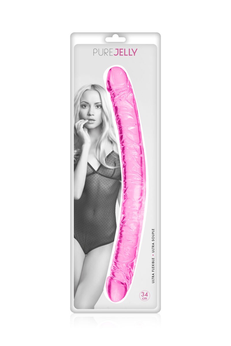Pure Jelly – Double dong réaliste en jelly 34 cm