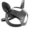 Masque Catwoman ajustable aspect cuir