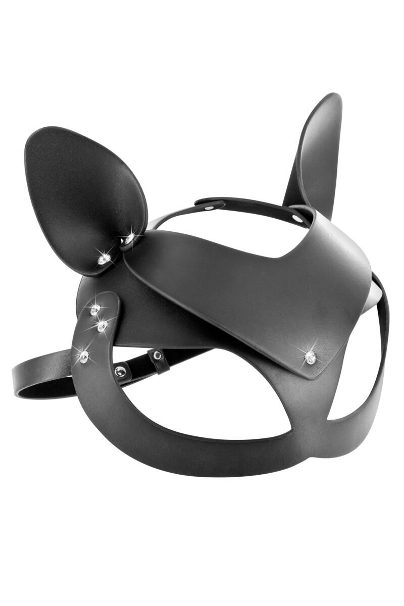 Masque Catwoman ajustable aspect cuir