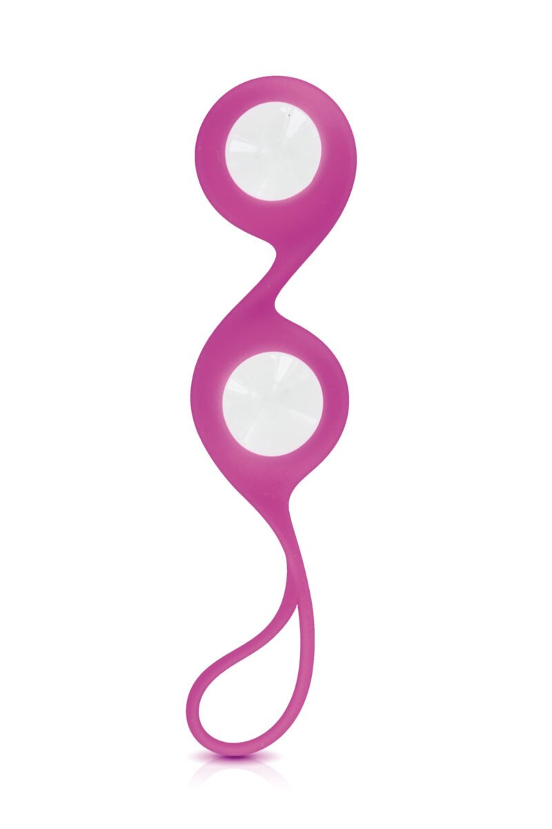 Cristal Love Balls – Chapelet anal avec 2 billes en verre amovibles