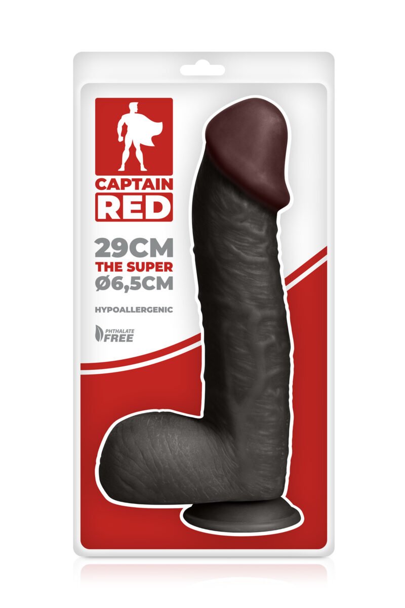 The Super – Gode ventouse réaliste de taille XXL 29 cm