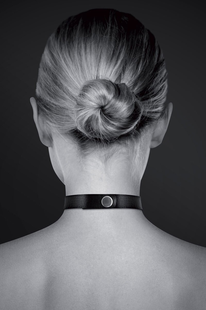 Collier ras de cou BDSM double anneau