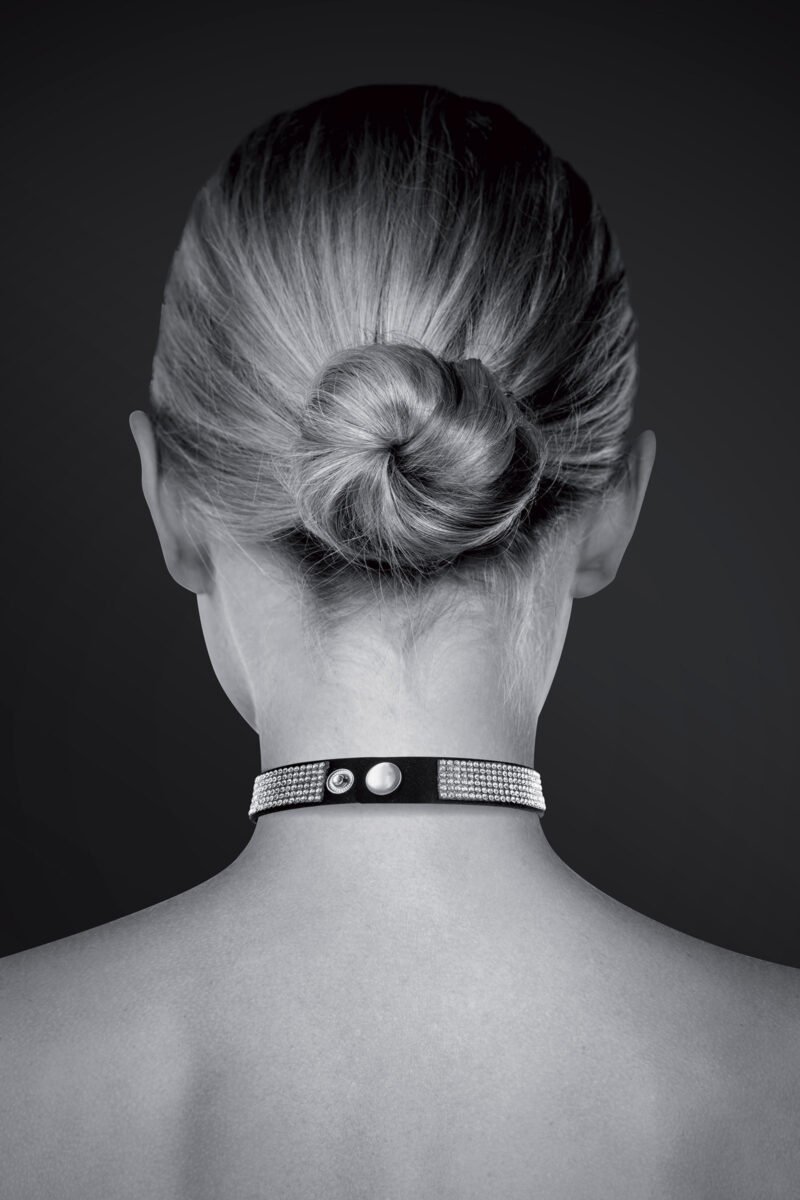 Collier ras de cou Fetish cœur et strass