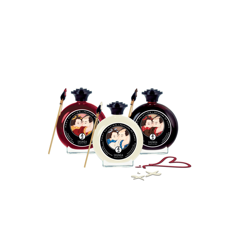 Peinture de corps comestible chocolat