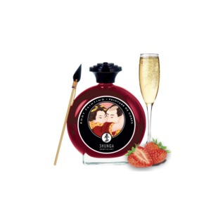 Peinture de corps comestible fraise champagne