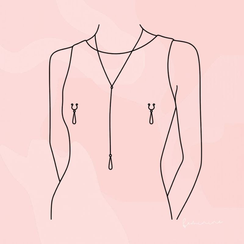 Bijoux pour seins avec lingerie sensuelle Secret Muse