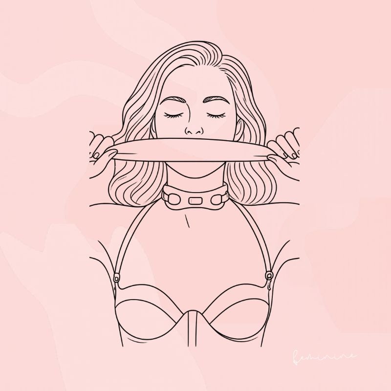 Initiation pornochic avec accessoires BDSM doux et élégants Secret Muse