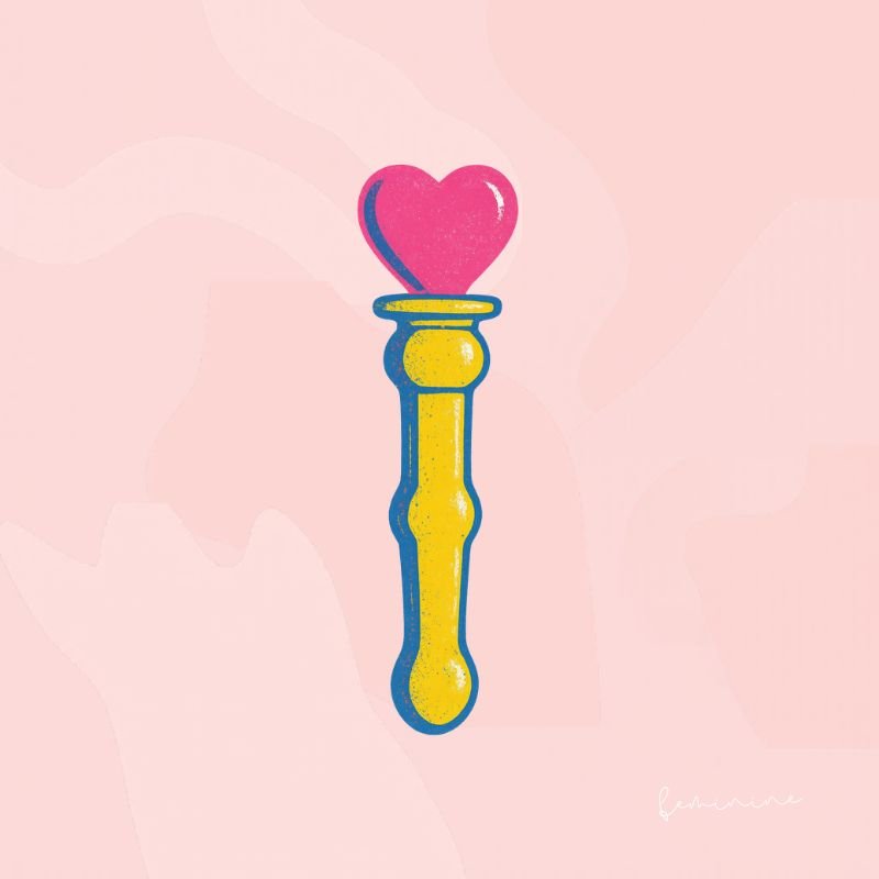 Godemichets en verre pour stimulation vaginale et jeux de température Secret Muse